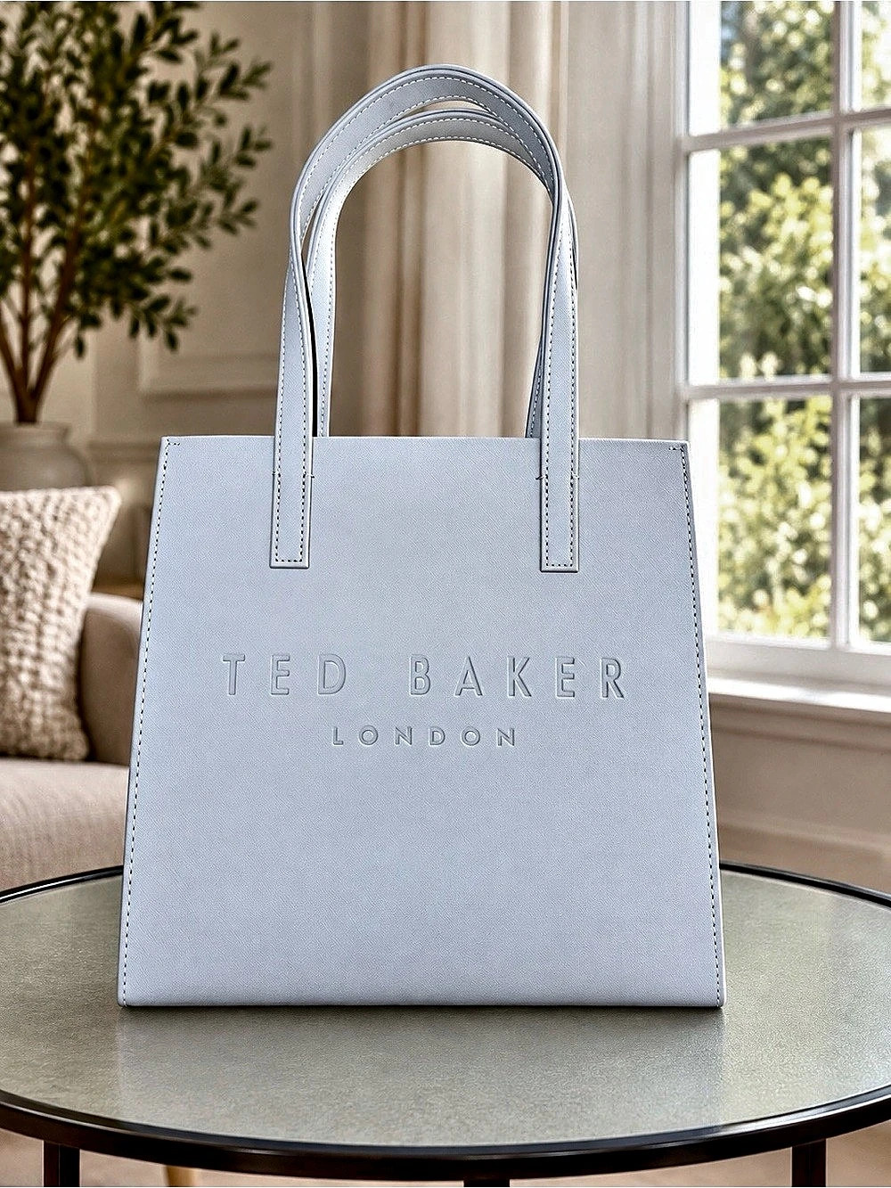 Ted Baker Samal Floral Large Icon Bag Tote in Blue